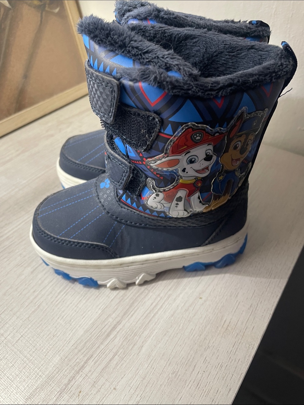 Nickelodeon Light Up Blue Paw Patrol Kids Winter Boots